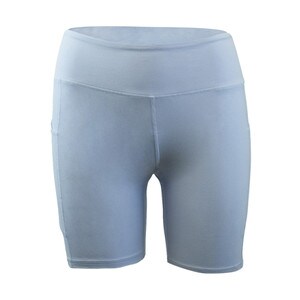 women's 6 inch biker short light blue